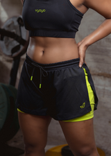 VYAYA 2-in-1 Black Short
