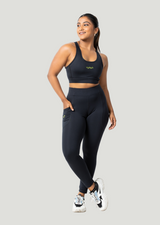 VYAYA Black Racerback Sports Bra