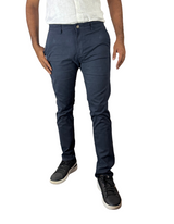 Spanchino - Mens Navy Blue Chino Fit Pants