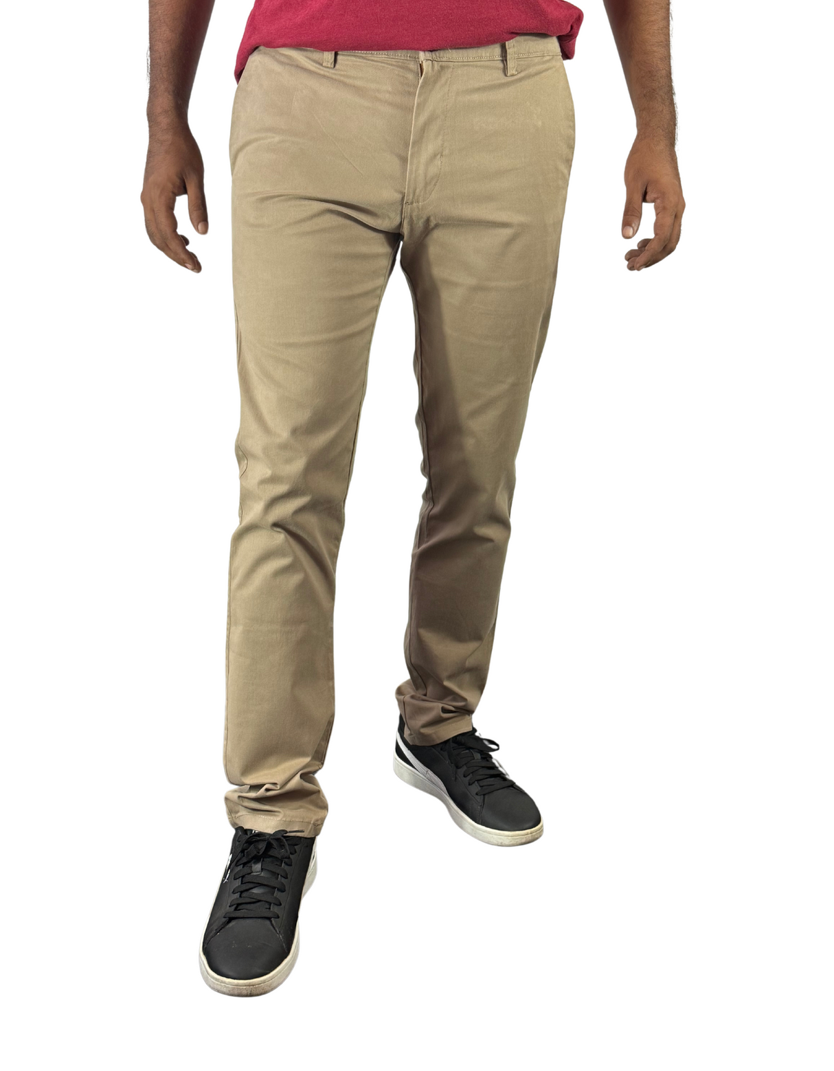 Spanchino - Mens Khaki Chino Fit Pants