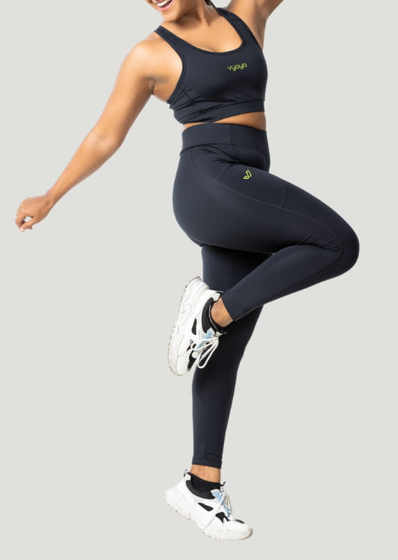 VYAYA Jet Black Performance Legging