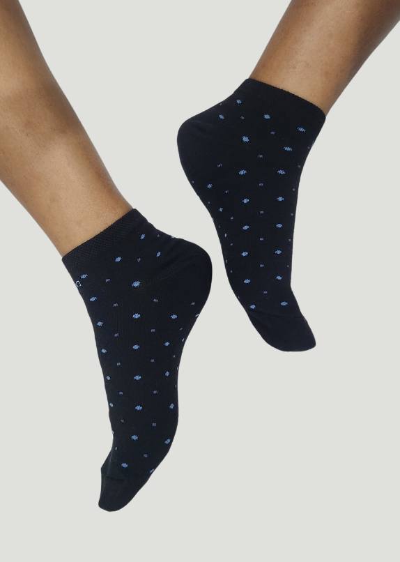 VYAYA Ankle Socks - Black Dots
