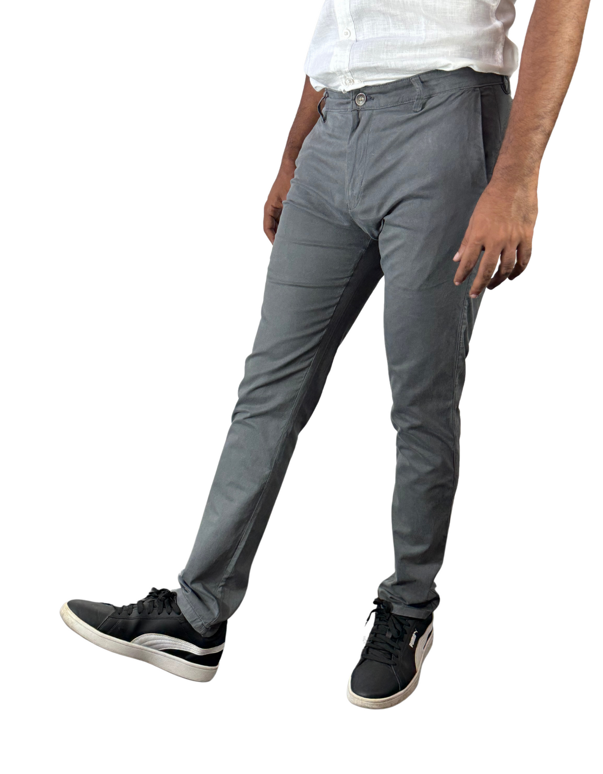 Spanchino - Mens Gray Chino Fit Pants