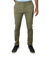 Spanchino - Mens Olive Green Chino Fit Pants