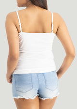 VYAYA White Strappy Cami