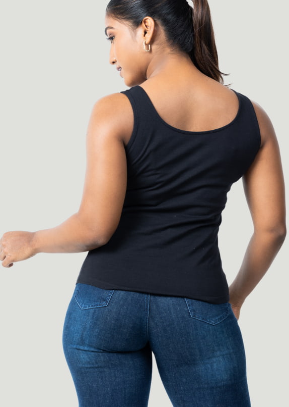 VYAYA Black Tank Top