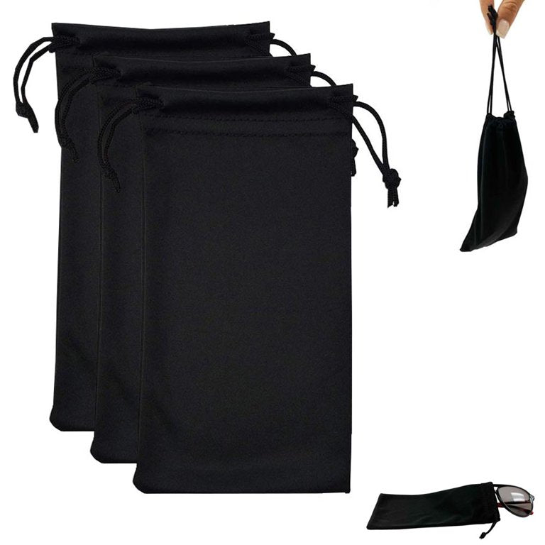 20 Pcs Pouches for Sunglasses Soft Cloth Dust Pouch Optical Glasses Carry Bag