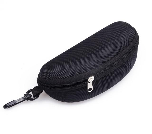 Fashion Travel Portable Extra Size Zipper Black Sunglasses Case Box for Men and Women