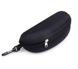 Fashion Travel Portable Extra Size Zipper Black Sunglasses Case Box for Men and Women