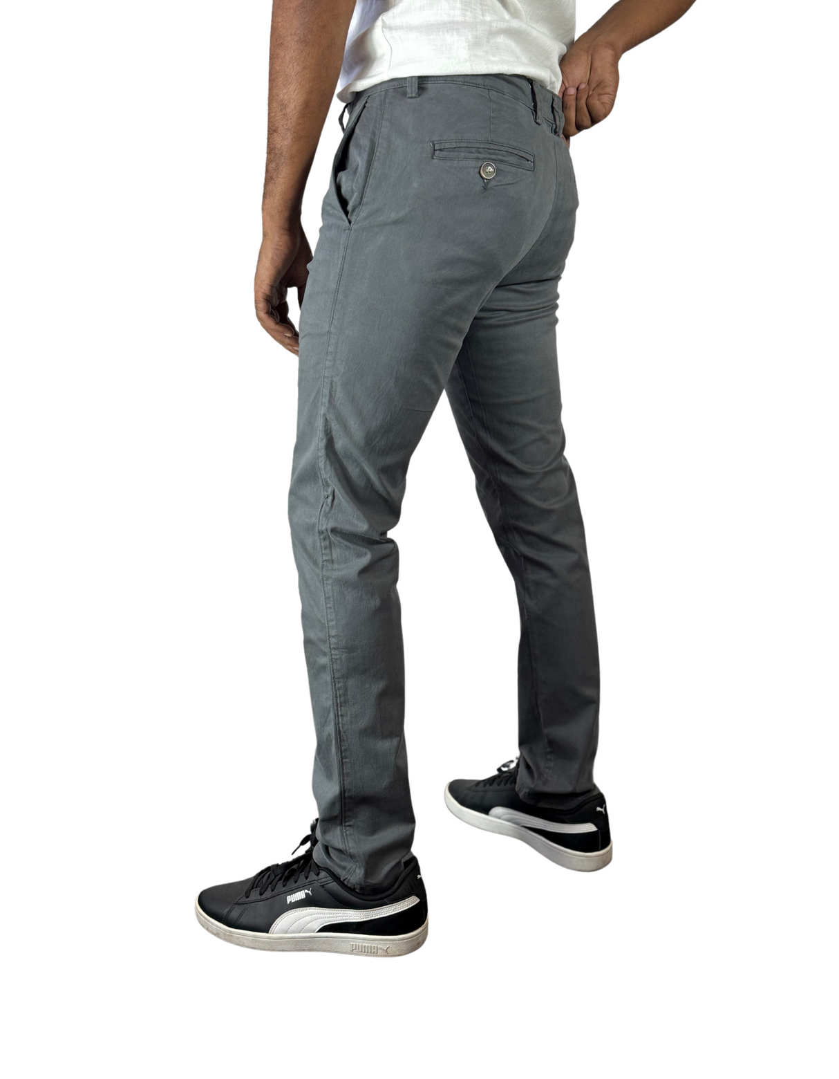 Spanchino - Mens Gray Chino Fit Pants