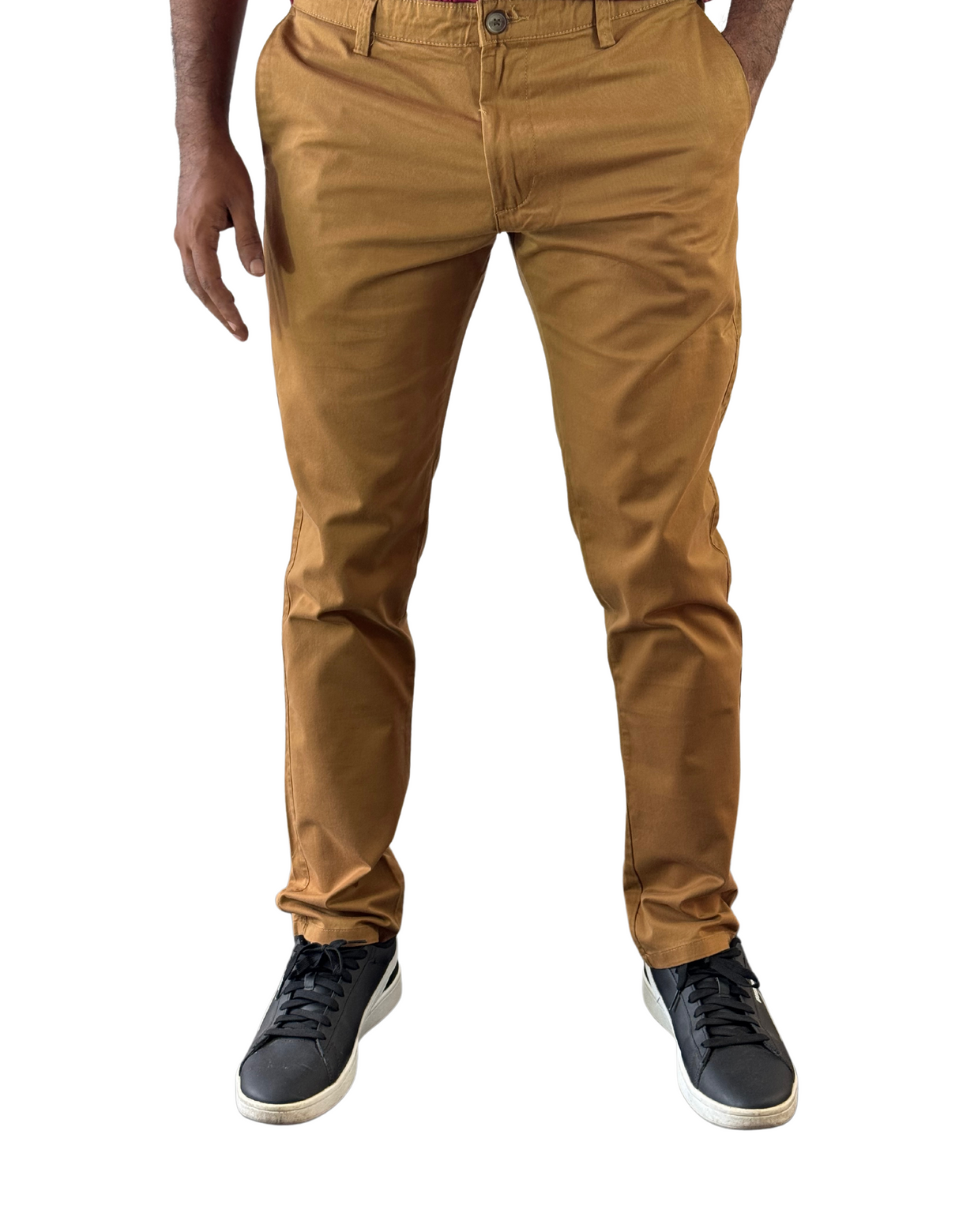 Spanchino - Mens Brown Chino Fit Pants
