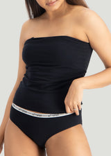 VYAYA Black Strappy Tube