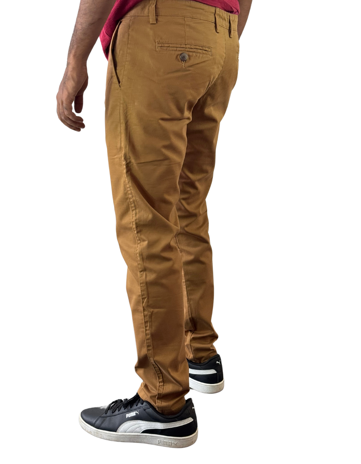 Spanchino - Mens Brown Chino Fit Pants