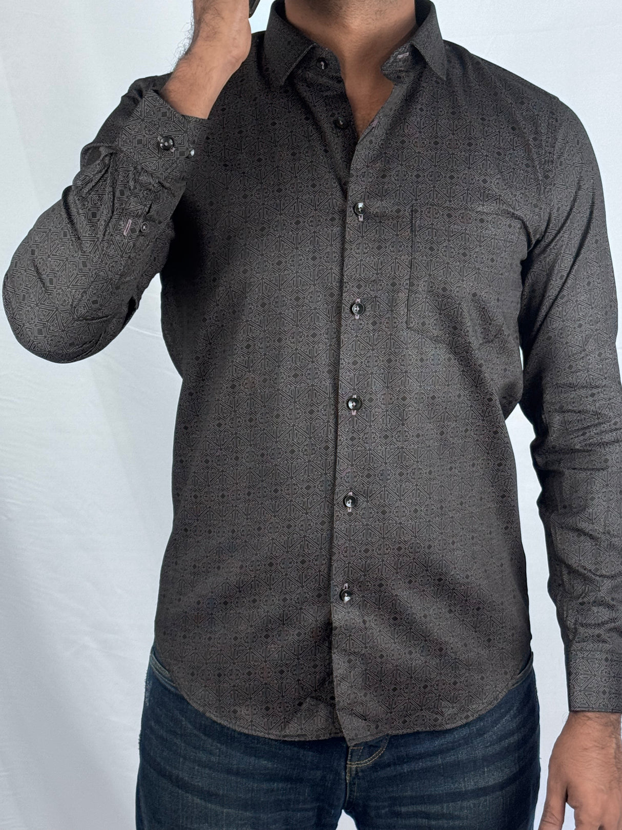 Printed Pattern Giorhudson Italiano Shirt