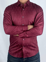 Striped Party wear Giorhudson Platinum Long Sleeves Shirt