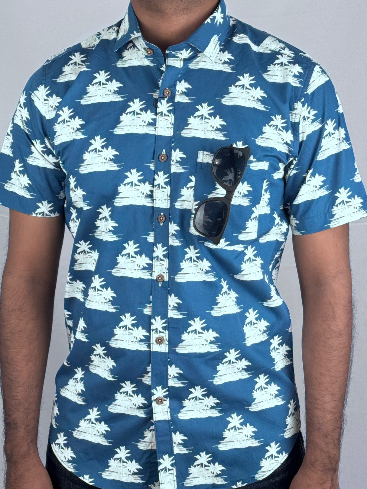 Tropical Printed Giorhudson Italiano Shorts Sleeve Shirt