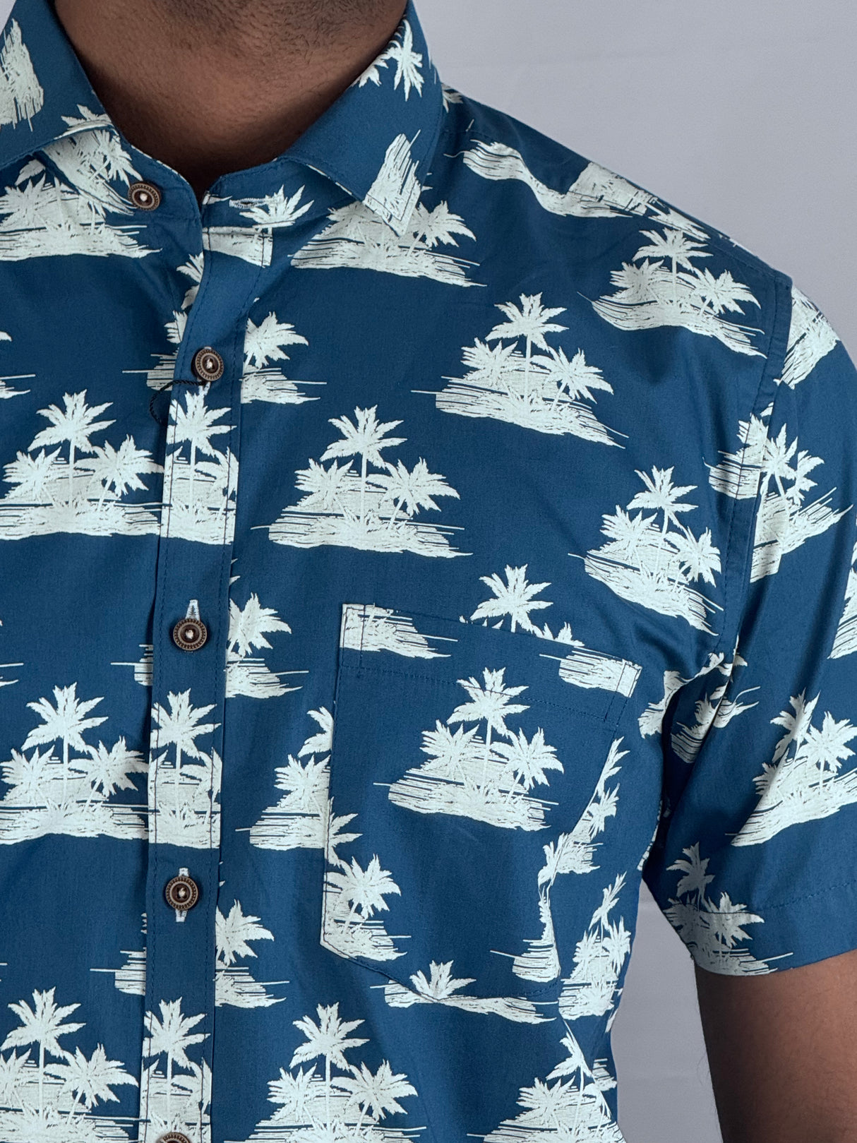 Tropical Printed Giorhudson Italiano Shorts Sleeve Shirt