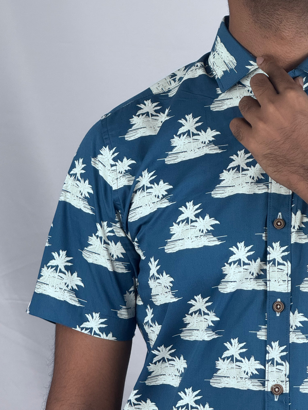 Tropical Printed Giorhudson Italiano Shorts Sleeve Shirt