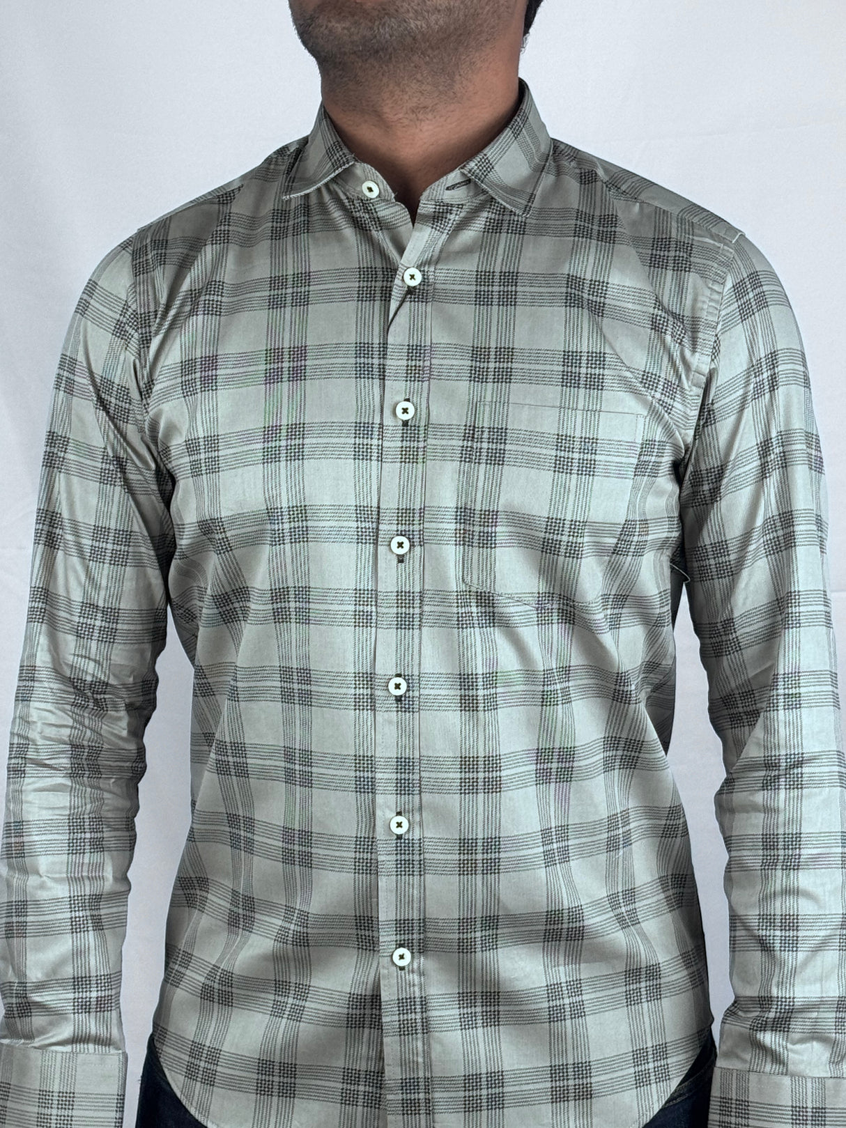Checked Giorhudson Casual Wear Shirt