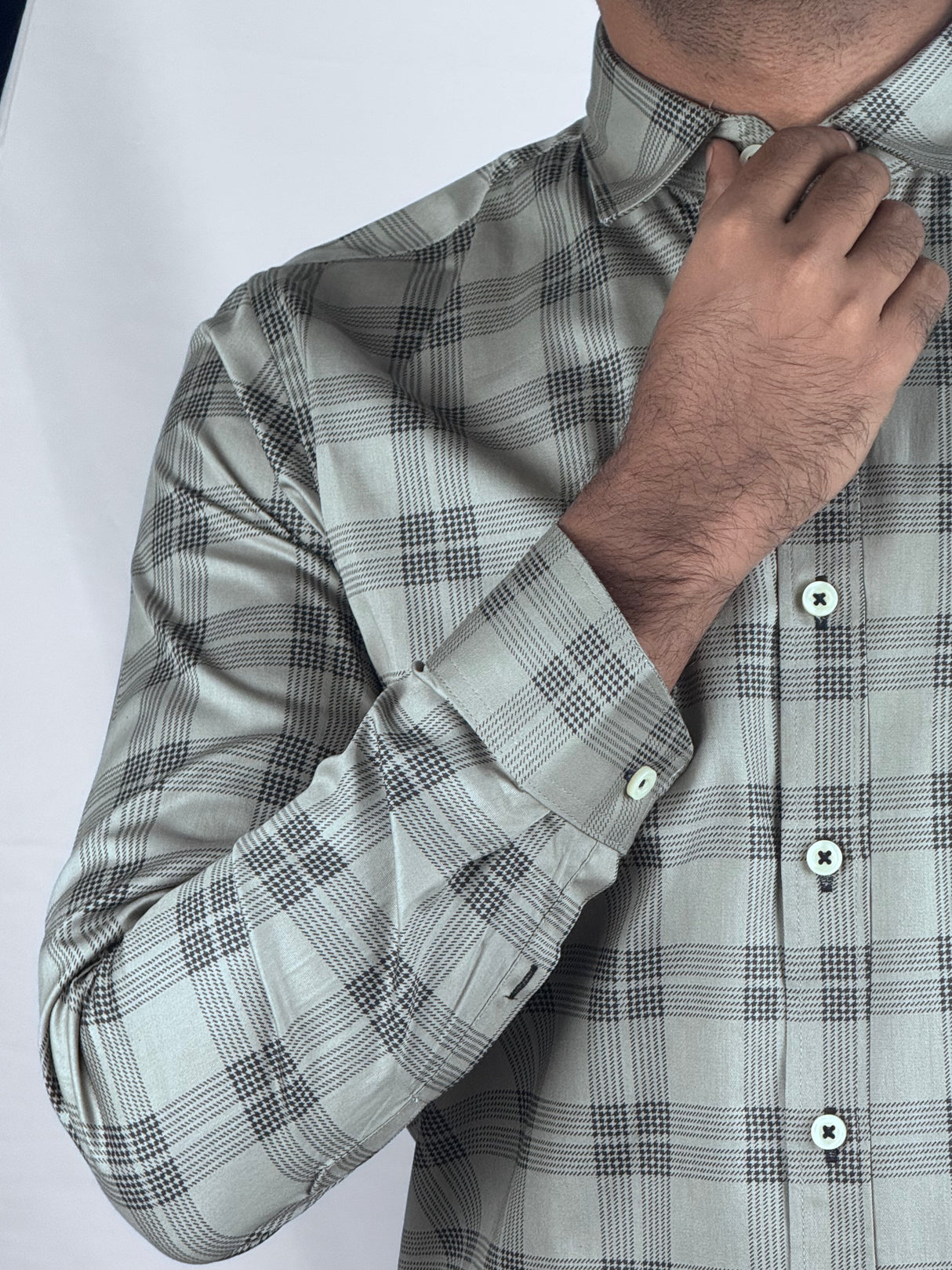 Checked Giorhudson Casual Wear Shirt