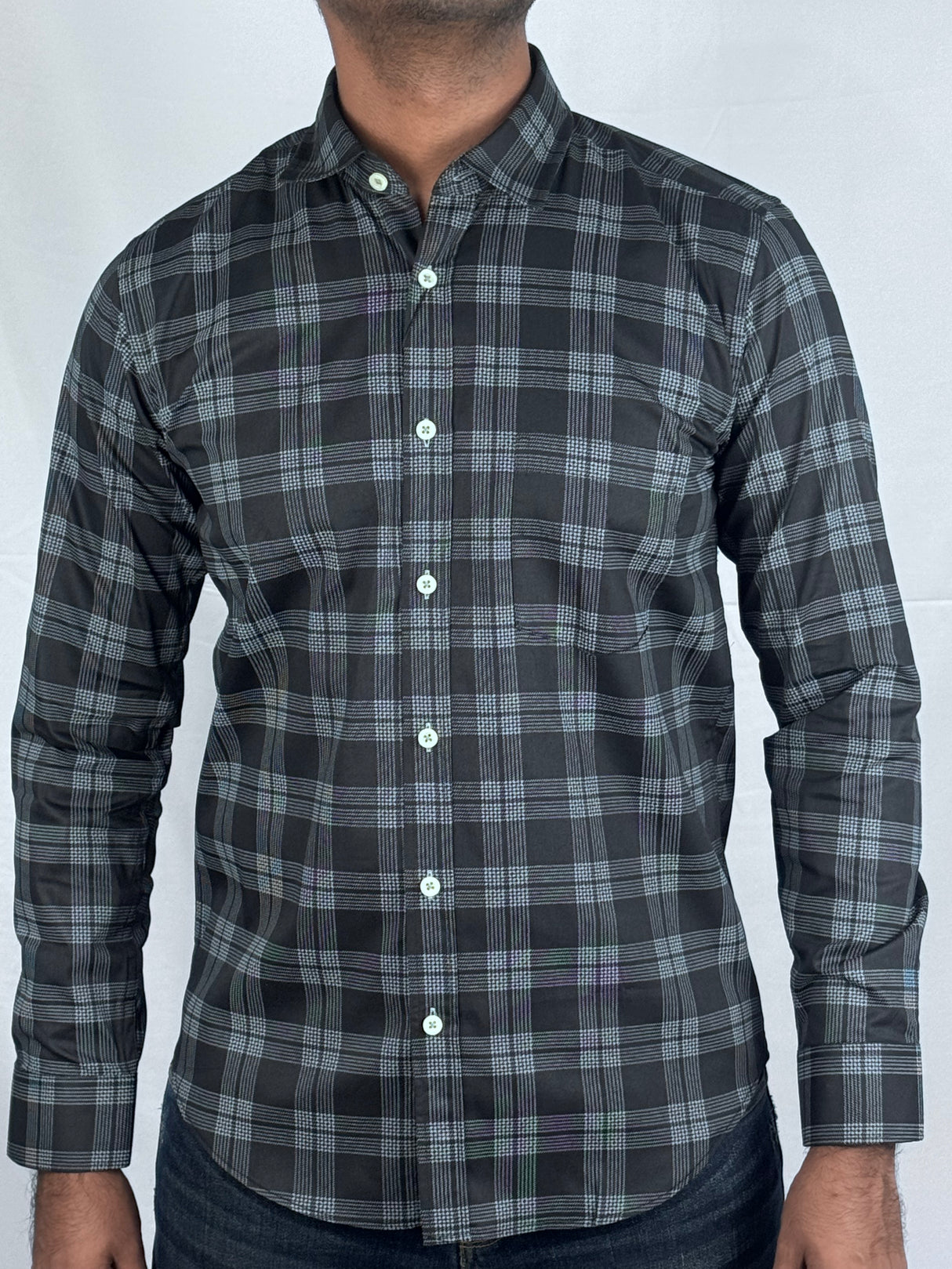 Checked Giorhudson Casual Wear Shirt