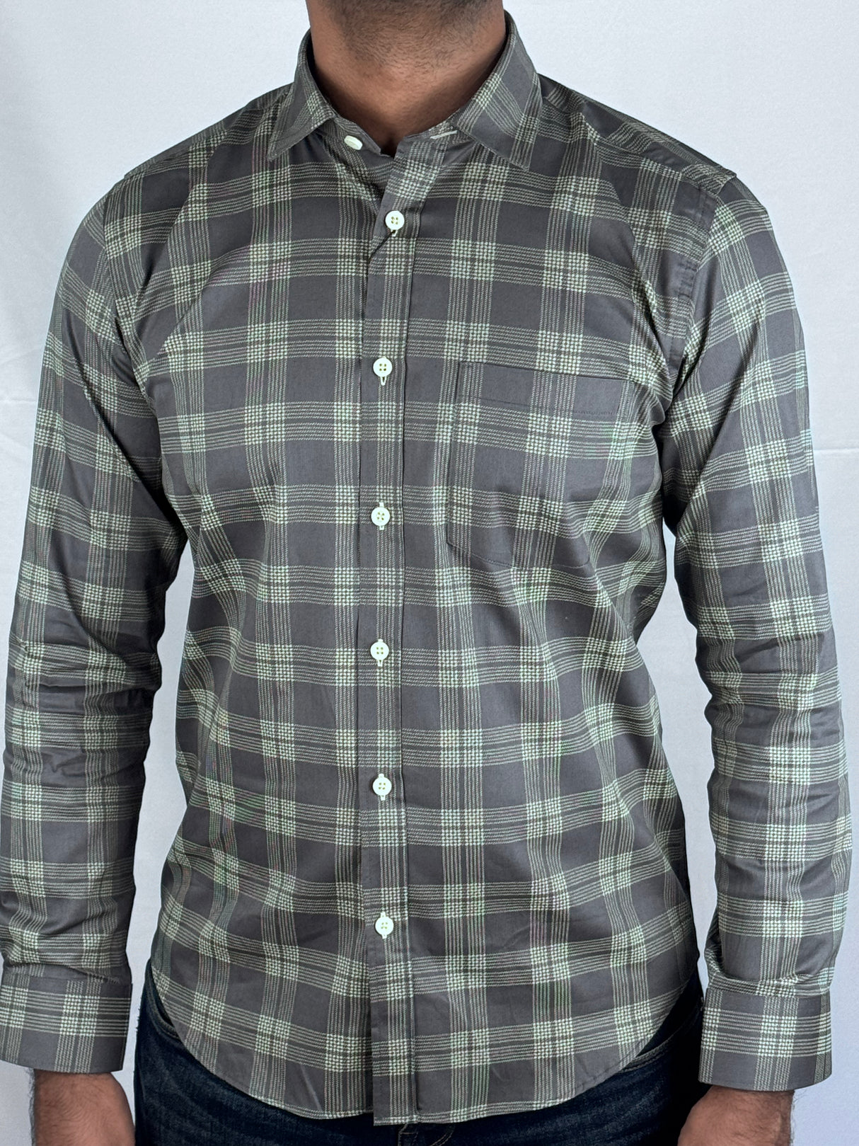 Checked Giorhudson Casual Wear Shirt