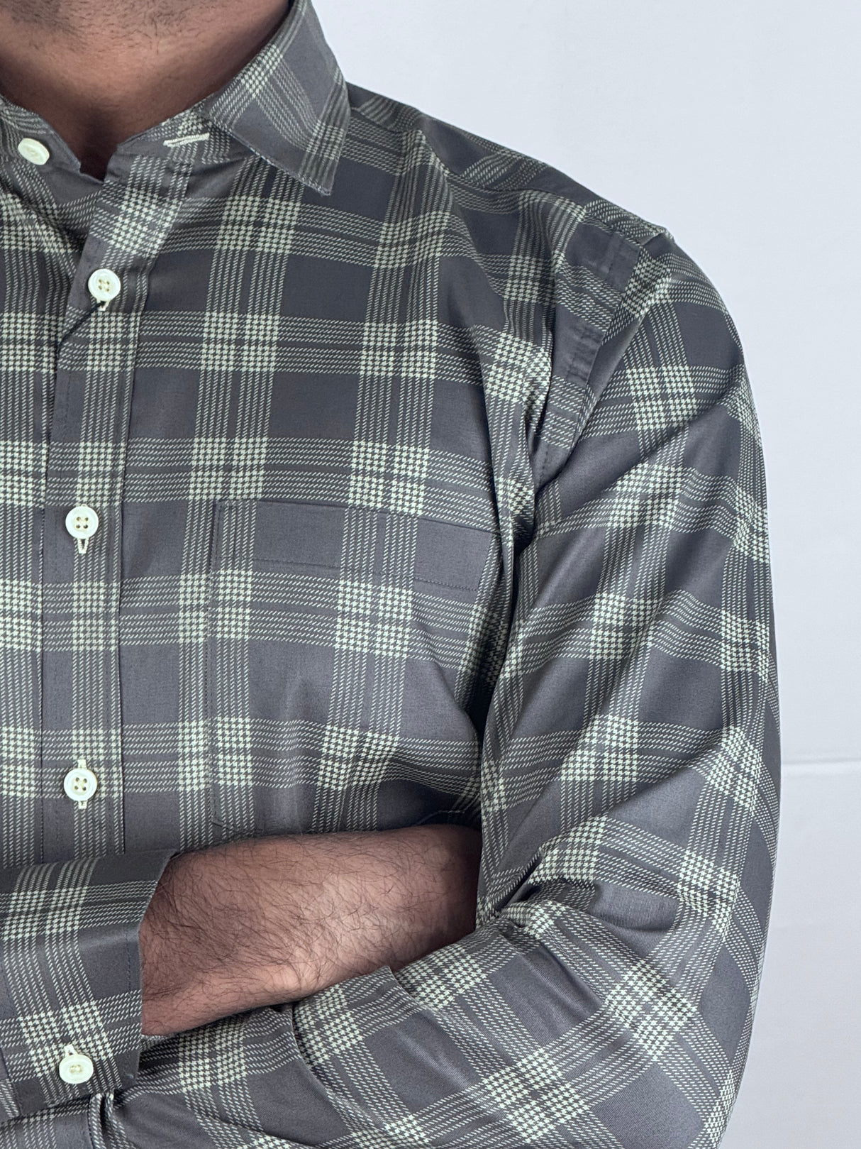 Checked Giorhudson Casual Wear Shirt