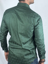 Striped Party wear Giorhudson Platinum Long Sleeves Shirt