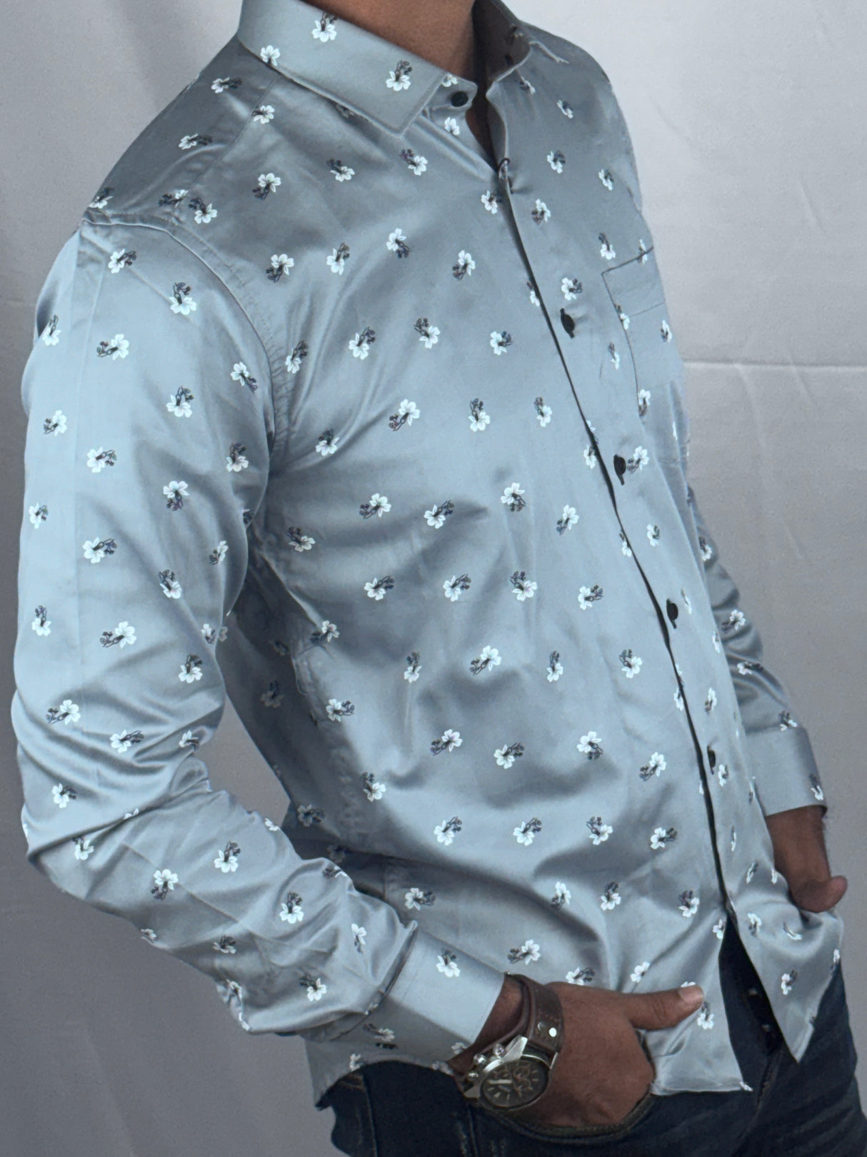 Printed Floral Giorhudson Italiano Shirt