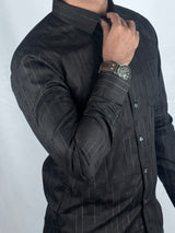 Striped Party wear Giorhudson Platinum Long Sleeves Shirt