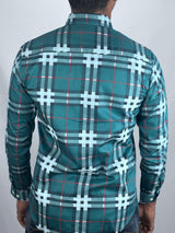 Checked Giorhudson Casual Long Sleeves Shirt