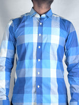 Checked Giorhudson Casual Wear Long Sleeves Shirt