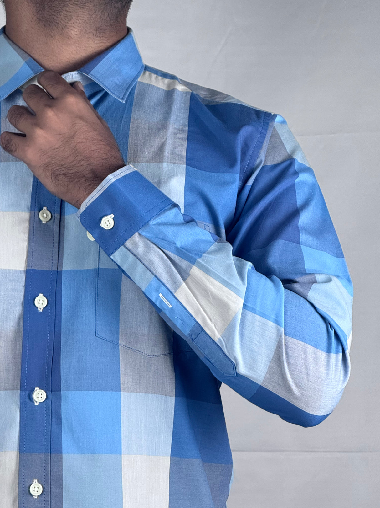 Checked Giorhudson Casual Wear Long Sleeves Shirt
