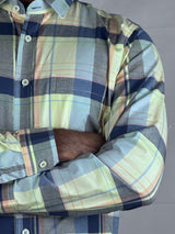 Checked Giorhudson Casual Wear Long Sleeves Shirt