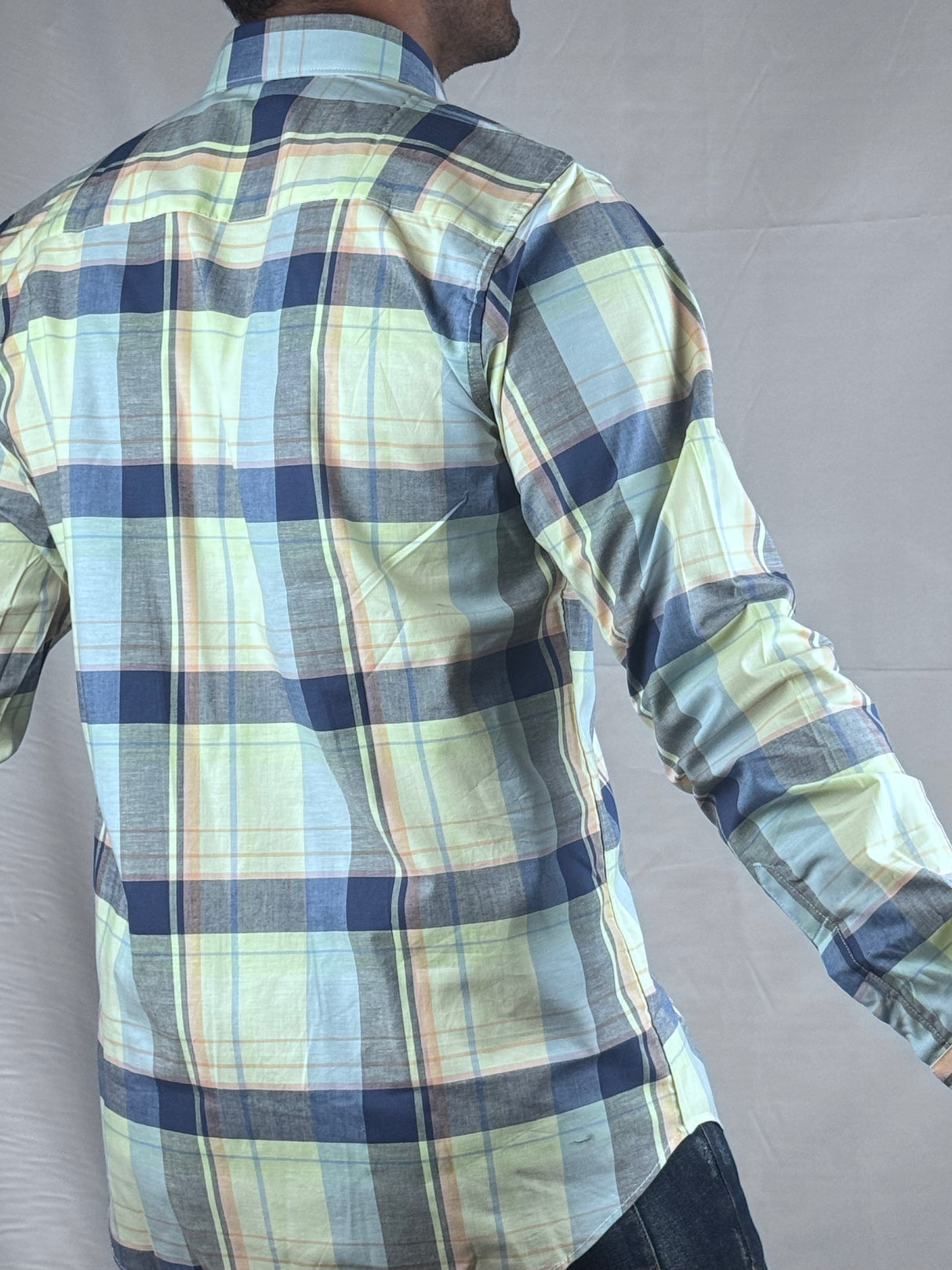 Checked Giorhudson Casual Wear Long Sleeves Shirt