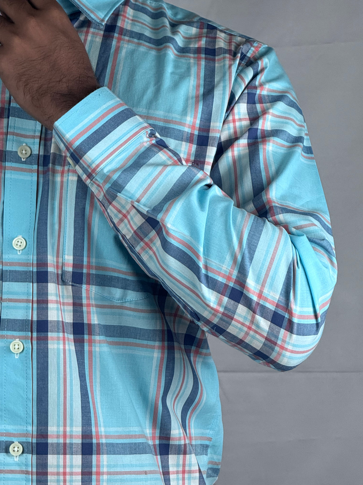 Checked Giorhudson Casual Wear Long Sleeves Shirt