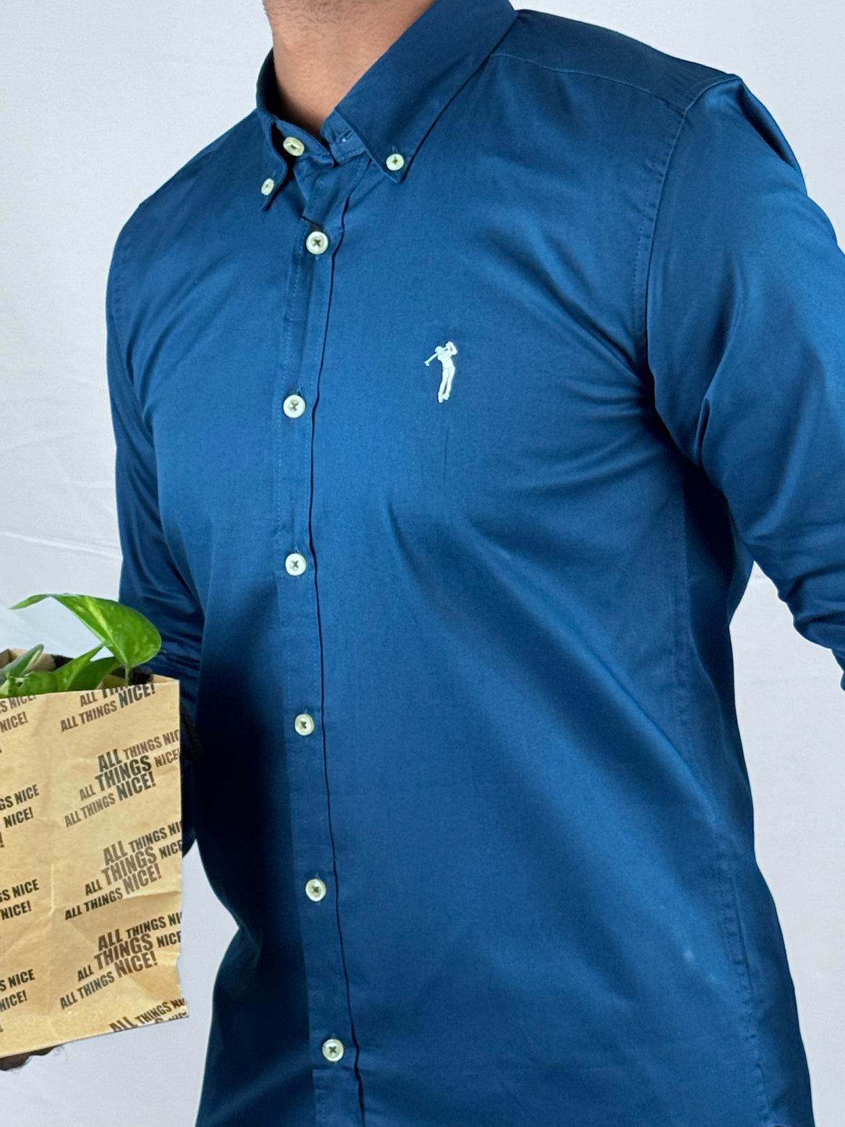 Party wear Giorhudson Platinum Longs Sleeves Shirt