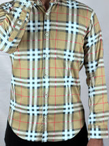 Checked Giorhudson Casual Long Sleeves Shirt