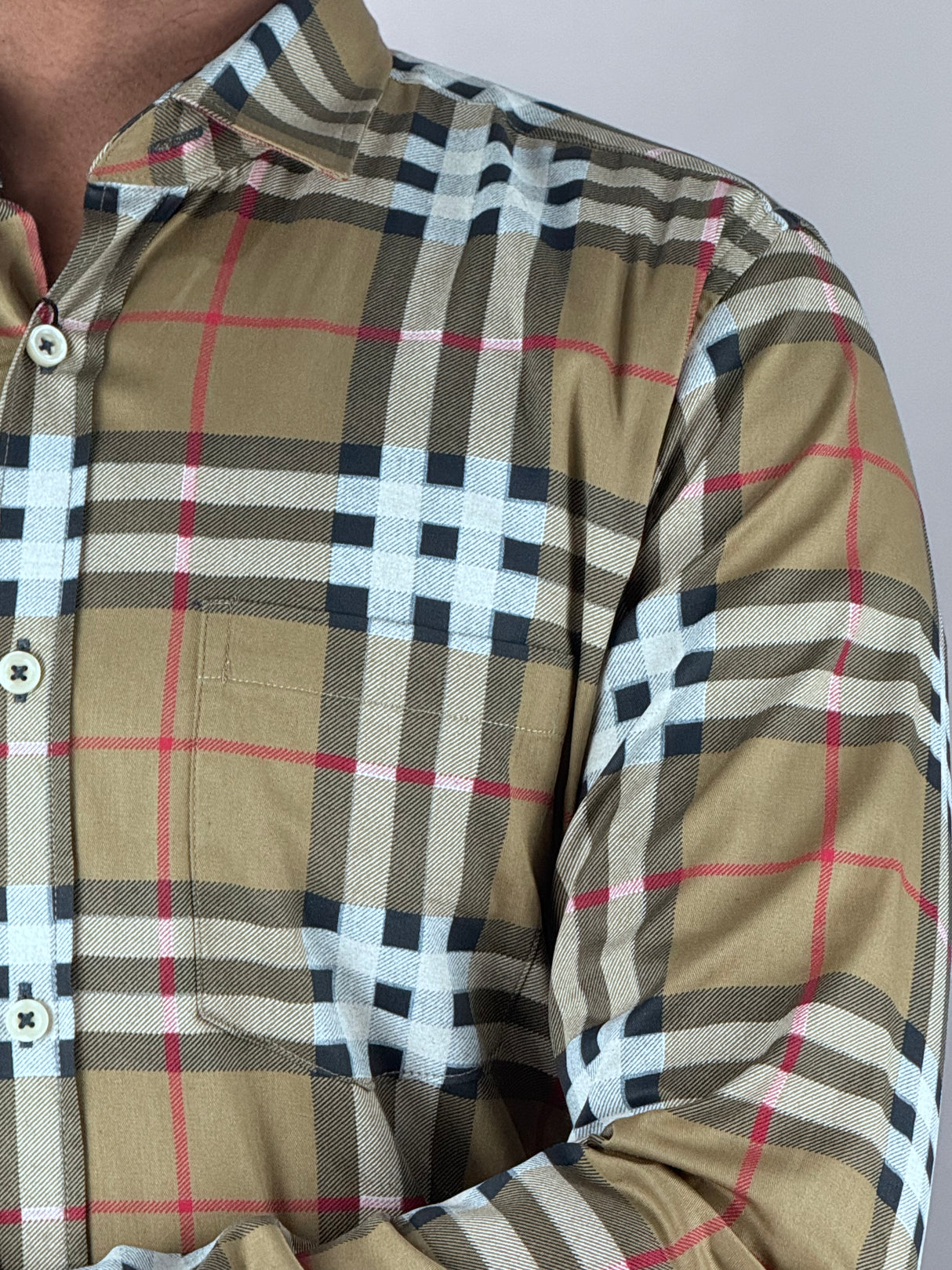 Checked Giorhudson Casual Long Sleeves Shirt