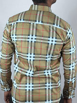 Checked Giorhudson Casual Long Sleeves Shirt