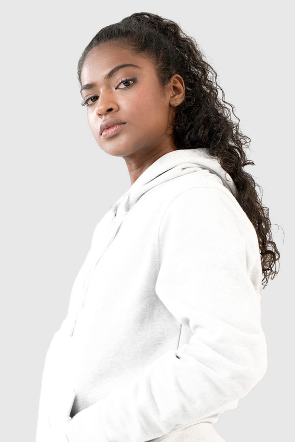 Moose Women’s Hoodie - Heather Stone