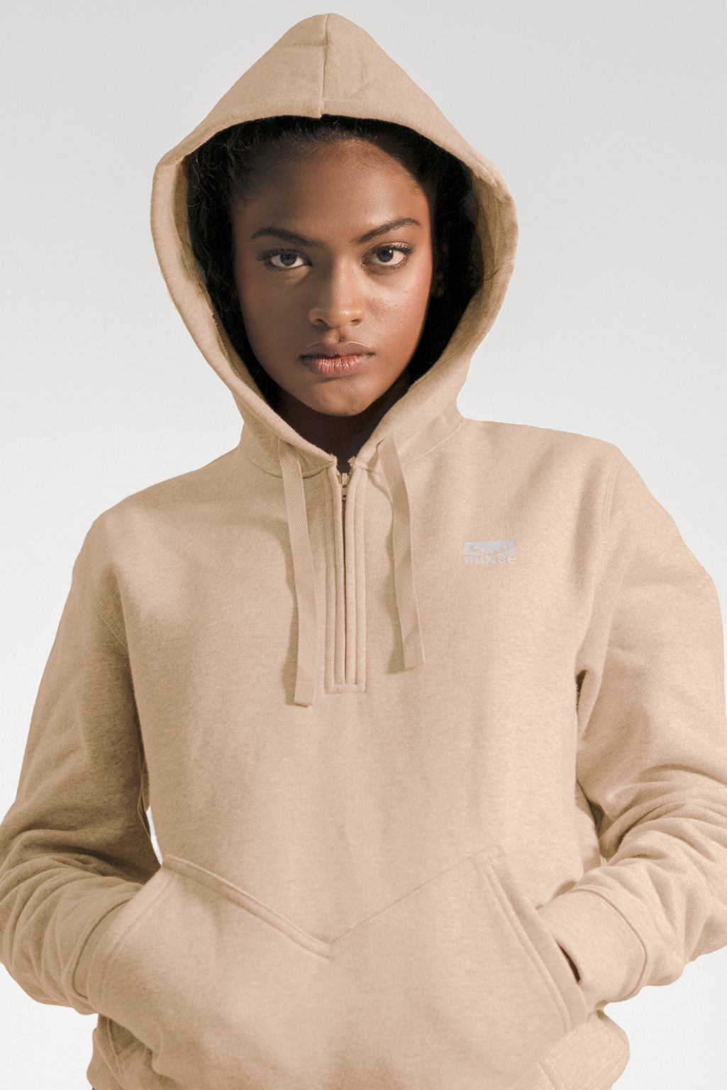 Moose Women’s Hoodie - Shell Heather