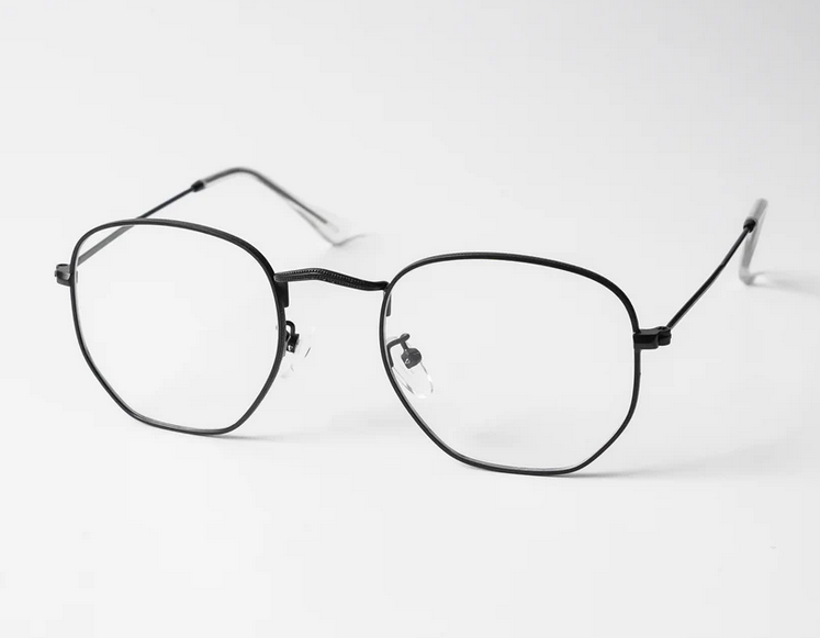Hexagon Lite Nerd Clear Glasses