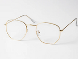 Hexagon Lite Nerd Clear Glasses