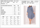 Printed Linen Dress By M&M Linen Collections