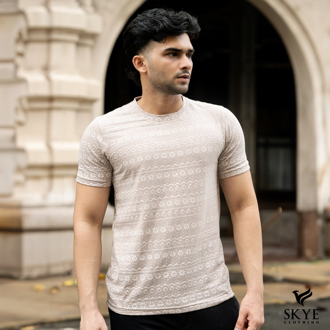 Short Sleeve Patterned Tee – 2CHP