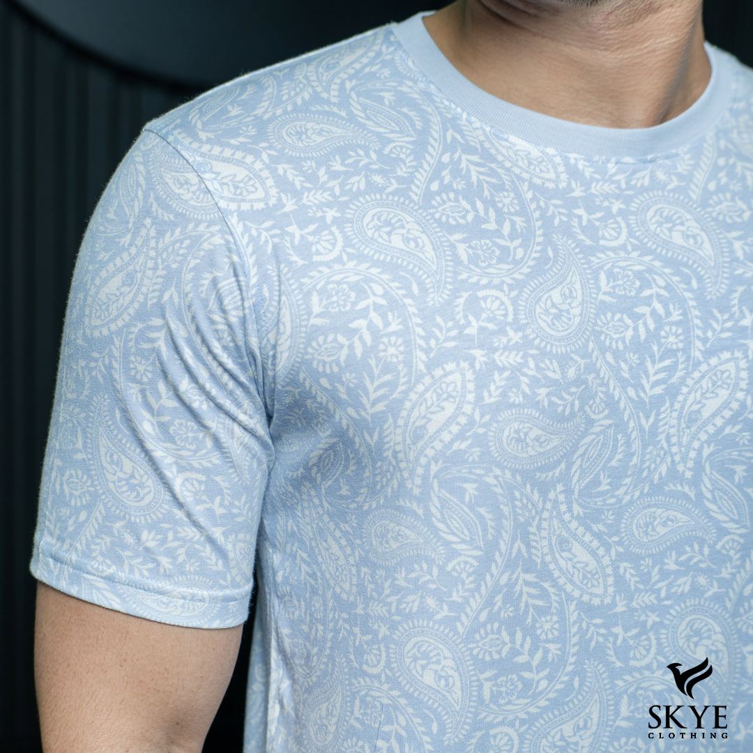 Short Sleeve Patterned Tee – 3LBP