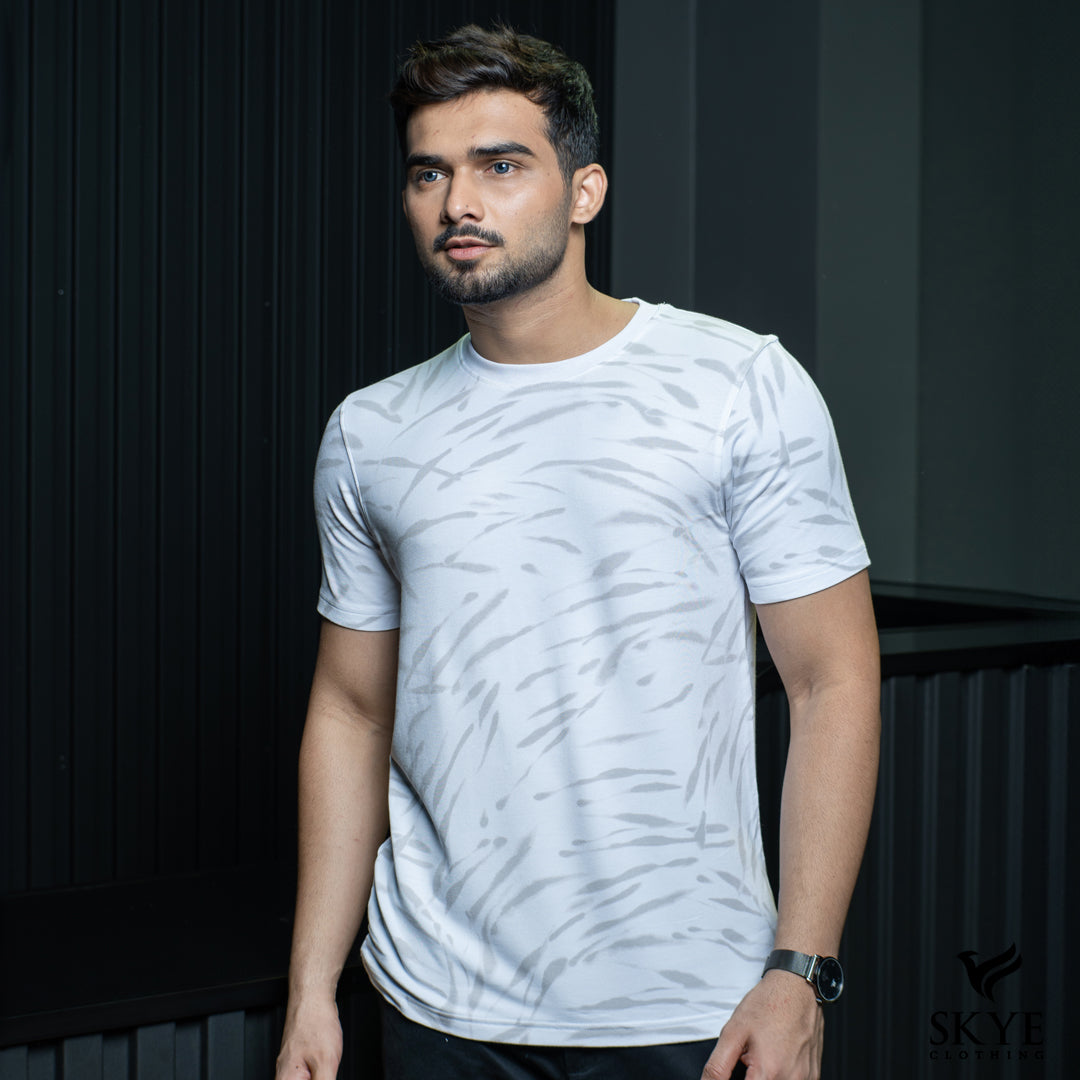 Short Sleeve Patterned Tee – 3WTR
