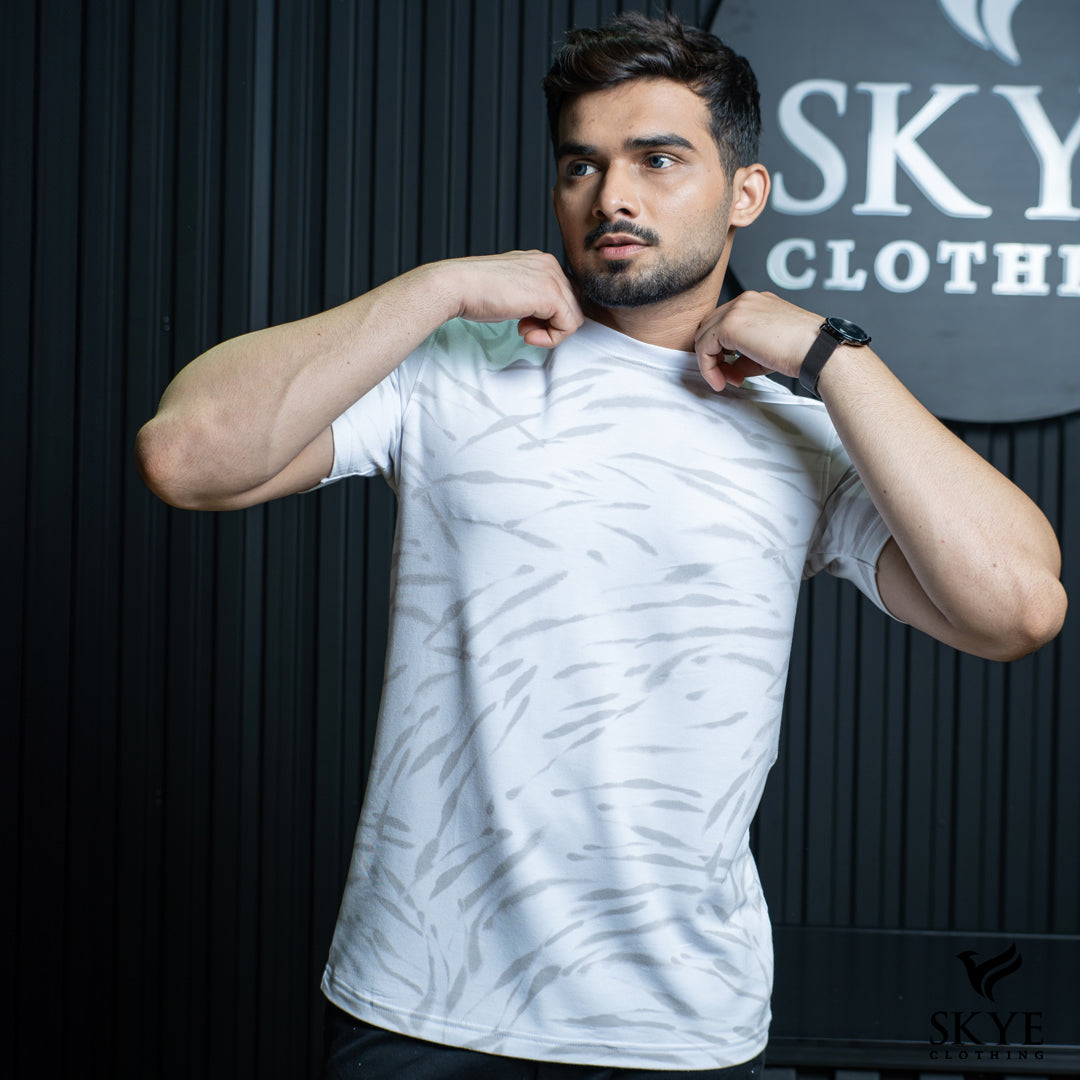 Short Sleeve Patterned Tee – 3WTR