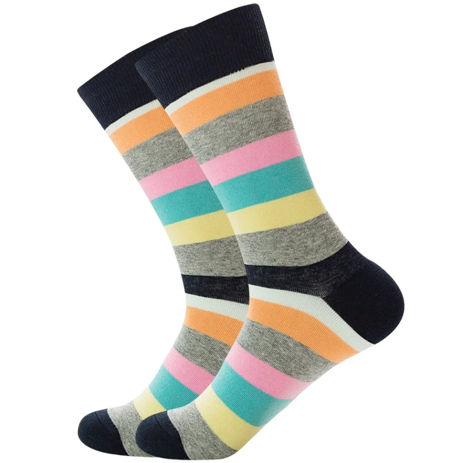 Pastel Sunrise Designer Socks